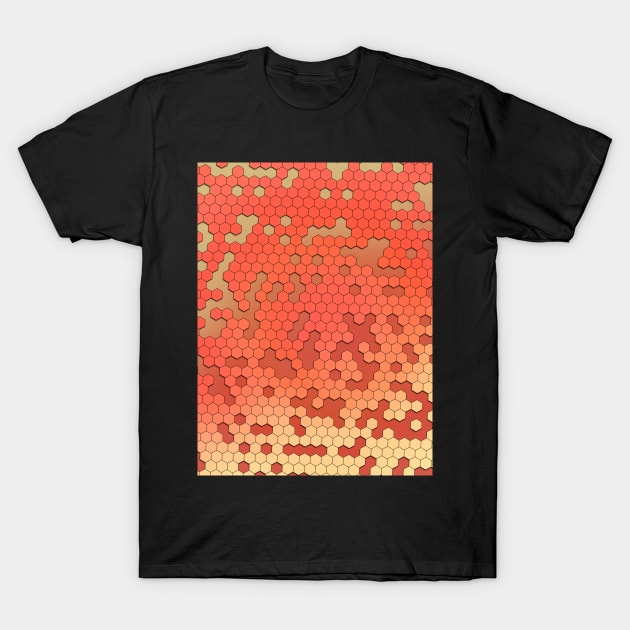 Beehive Pattern 4 T-Shirt by Wavey's